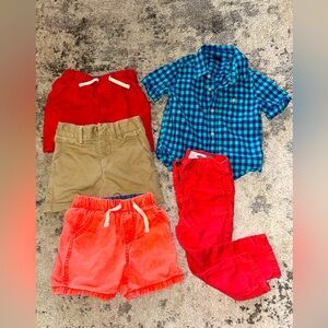 Gap Boys Bundle! 5 pc Summer lot, shorts, Pants Baby Toddler 18-24M 2T EUC!